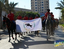 الأسبوع الأولمبي الفلسطيني : مسير خيل لفرسان ولاعبي اتحاد الفروسية