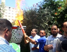 إيقاد شعلة إنطلاق فعاليات الأسبوع الأولمبي الفلسطيني