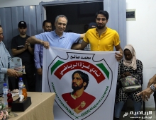 نادي غزة الرياضي يكرم اللاعبين محمد صالح ومحمود وادي