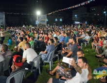 جوال تعرض مباراة نصف نهائي كأس العالم بساحة الكتيبة غرب غزة