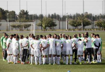 المنتخب الجزائري في استعداداته لملاقأة بلجيكا