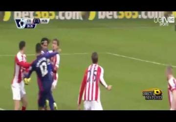 اهداف مباراة مانشستر يونايتد وستوك سيتي 1-1 [2015-01-1] تعليق عبد الله الحربى HD