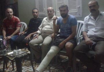 من اليمين إيهاب أبو رمضان و محمد شقليه و فؤاد اليازجي و جهاد السدودي و ضياء الزهري 