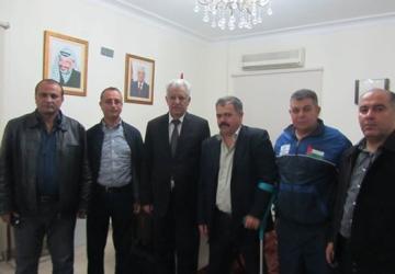 بعثة الأولمبياد تلتقي السفير الفلسطيني في القاهرة