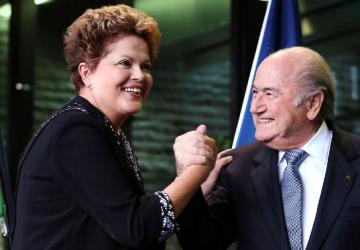 بلاتر وروسيف رئيسة البرازيل 