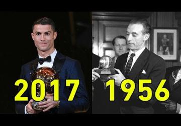 جميع الفائزين بالكرة الذهبية منذ 1956 حتى 2017 | رونالدو يُعادل ميسي