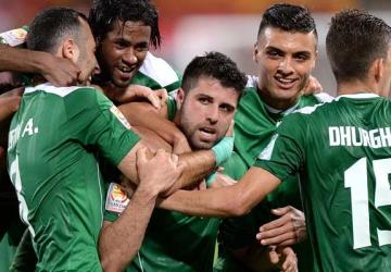 من مباراة العراق والاردن