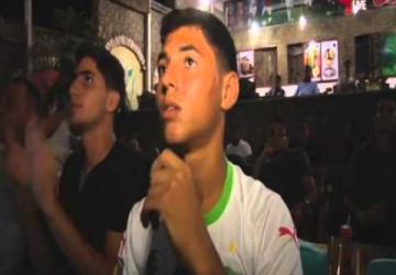 غزة تحتفل بفوز الجزائر في المونديال