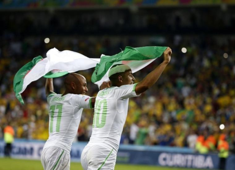 من مباراة الجزائر وألمانيا