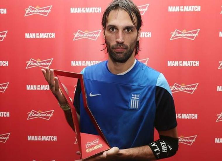 لاعب المنتخب اليوناني ساماراس