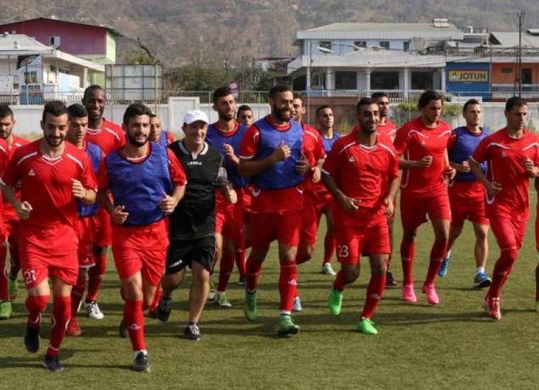 صورة من تدريبات المنتخب في تيمور الشرقية