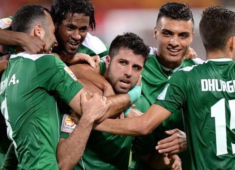 من مباراة العراق والاردن