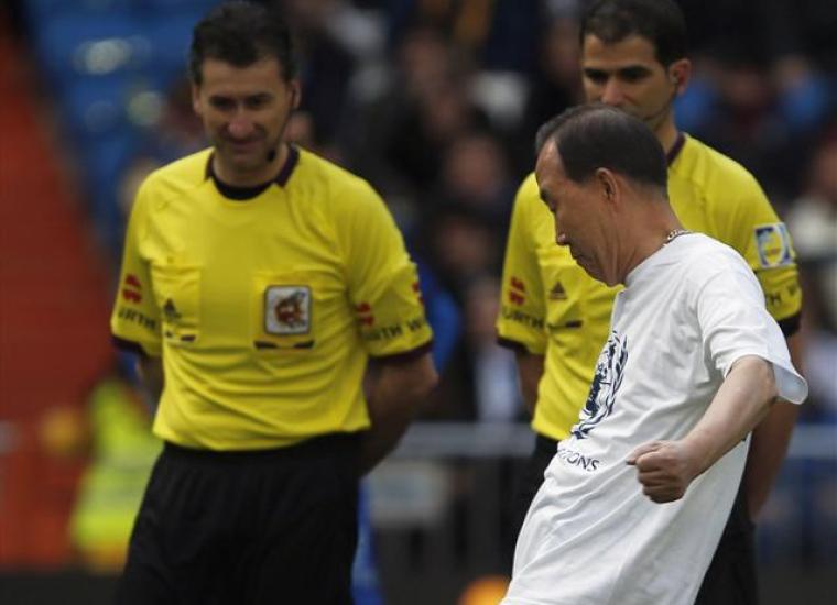 الأمين العام للأمم المتحدة "باكي مون" ... صورة من الأرشيف 