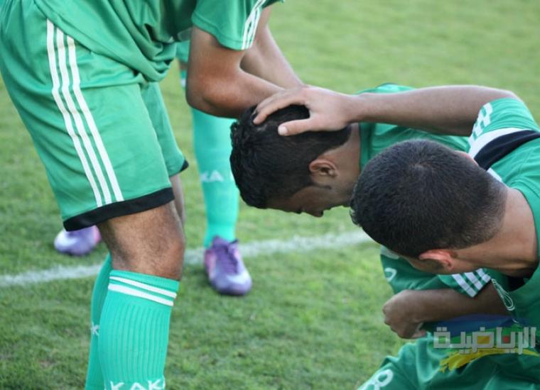 حربي السويركي ينهار في البكاء بعد تسجيله هدف الفوز 